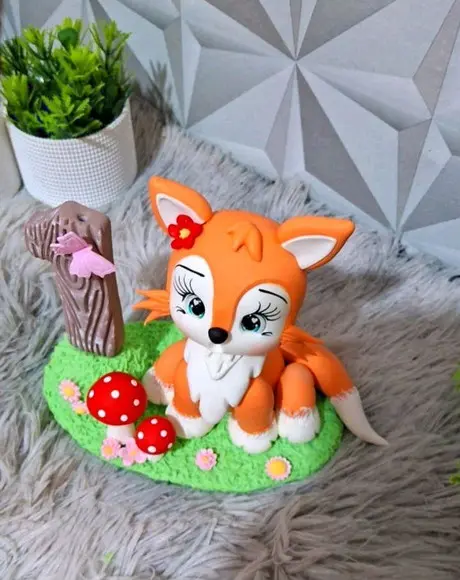 Topo Raposa em Biscuit