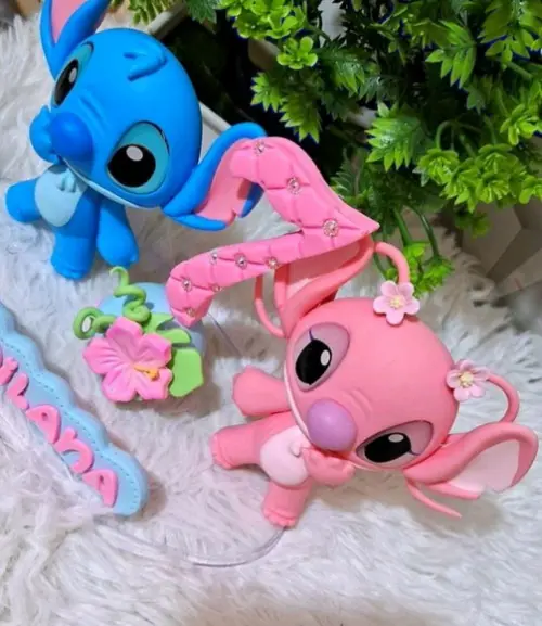 Topo Stitch e Angel em Biscuit