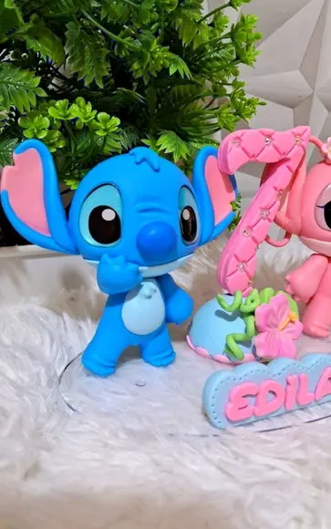 Topo Stitch e Angel em Biscuit