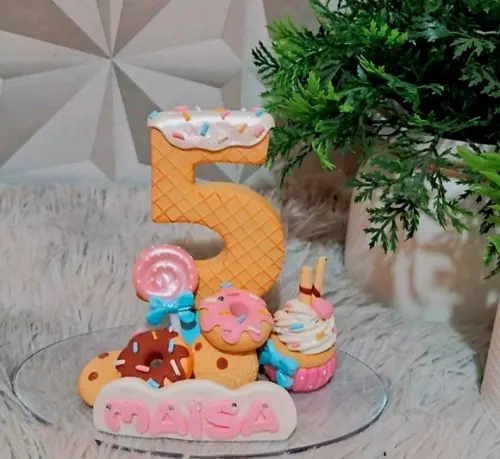 Vela Confeitaria em Biscuit