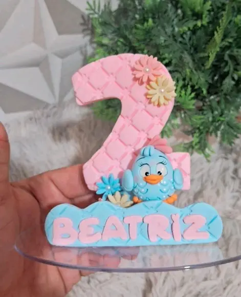 Vela Galinha Pintadinha Candy em Biscuit