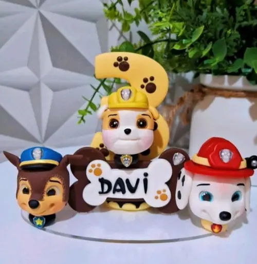 Vela Patrulha Canina em Biscuit
