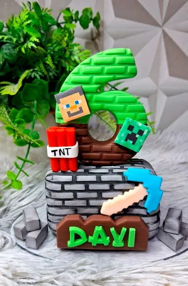 Vela Minecraft em Biscuit