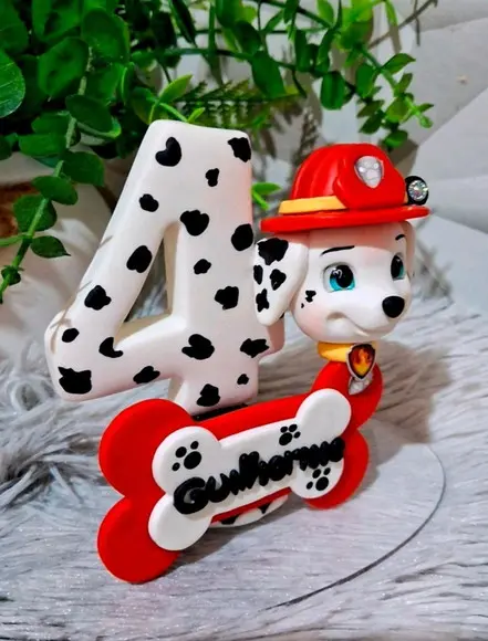 Vela Patrulha Canina Marshall em Biscuit