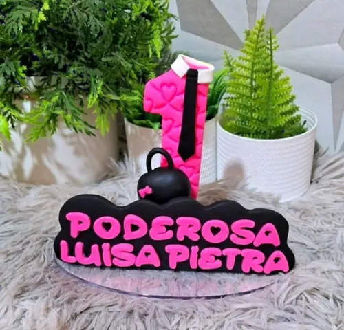 Vela Poderosa Chefinha em Biscuit