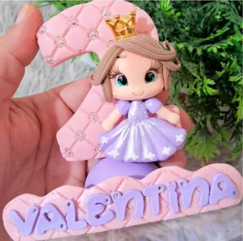 Vela Princesinha Sofia em Biscuit