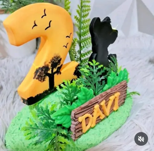 Vela Rei Leão em Biscuit