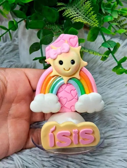 Vela Raio de Sol ou 365 Sorrisos em Biscuit