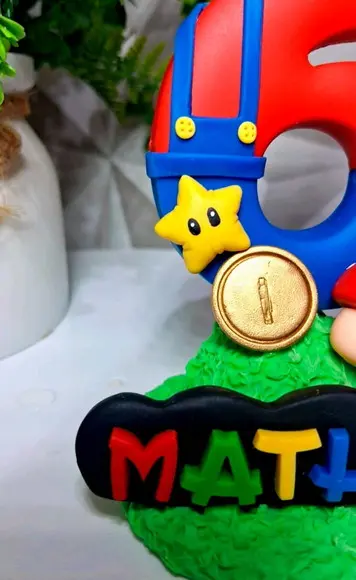 Vela Super Mario em Biscuit