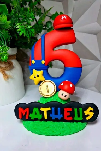 Vela Super Mario em Biscuit