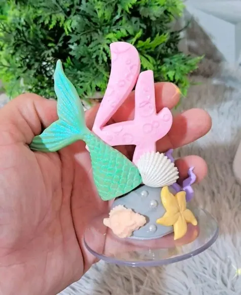Vela Sereia em Biscuit