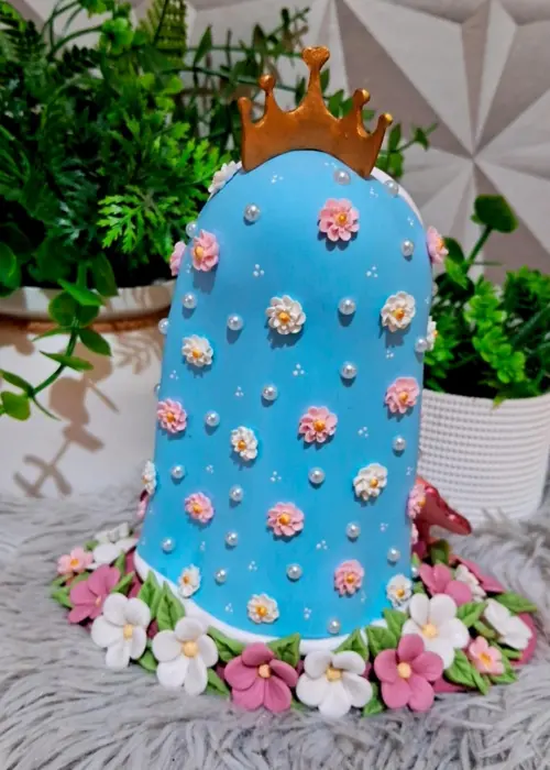 Topo Nossa Senhora Aparecida em biscuit