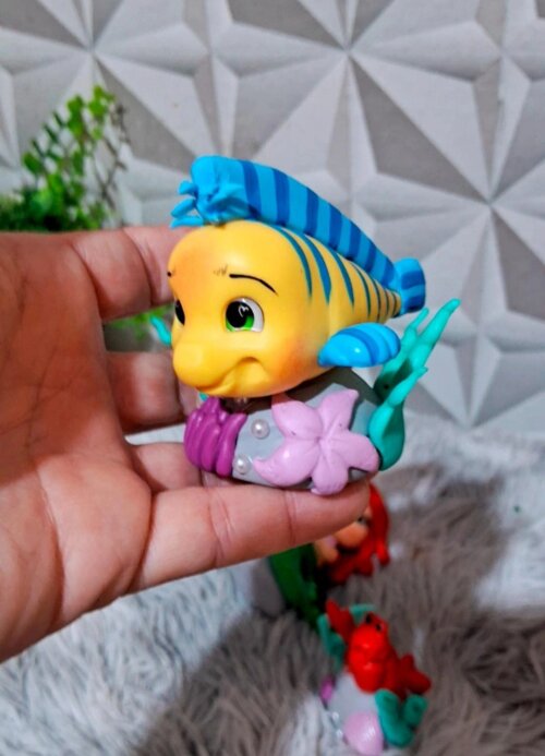 Kit de Aplique turma Sereia Ariel em Biscuit