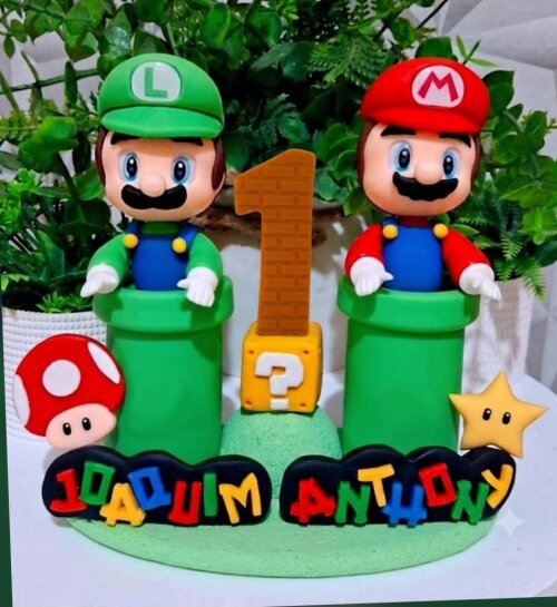 Topo Super Mario e Luigi em Biscuit