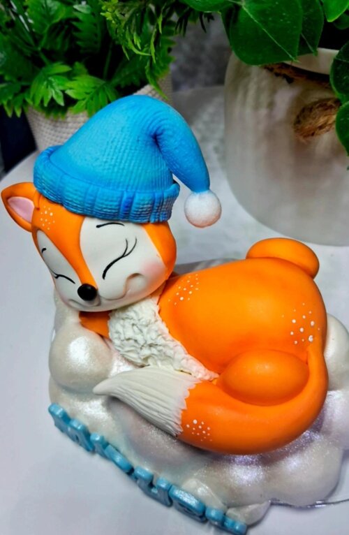 Topo Raposinha em biscuit