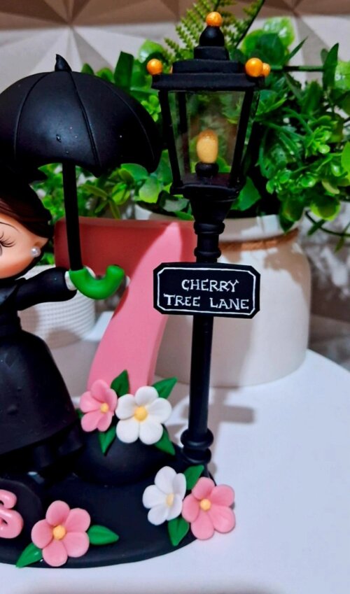 Topo Mary Poppins em biscuit
