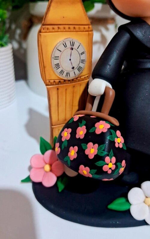 Topo Mary Poppins em biscuit