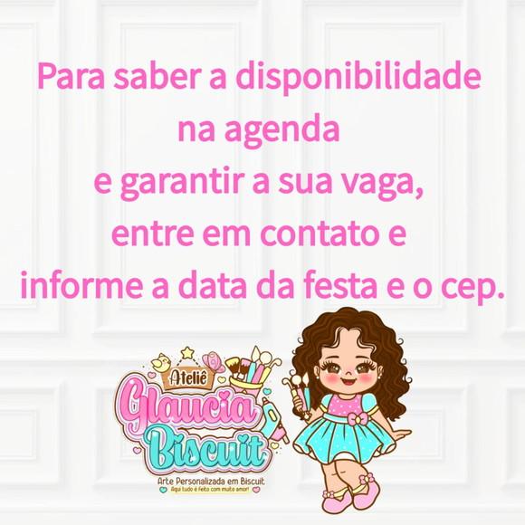 Vela a Pequena Sereia em Biscuit 1 a 9 Anos