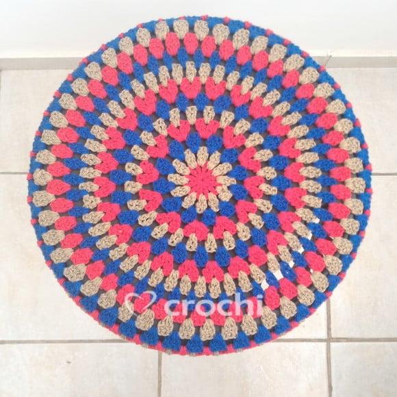Capinha de Banqueta em Crochê - Colorful 3