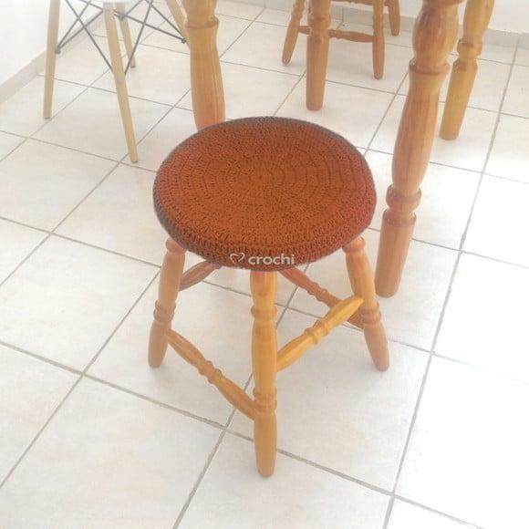 Capinha de Banqueta em Crochê - Telha 2