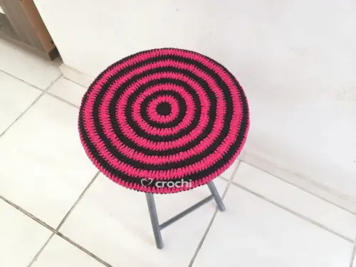 Capinha de Banqueta em Crochê - Dual Color 2