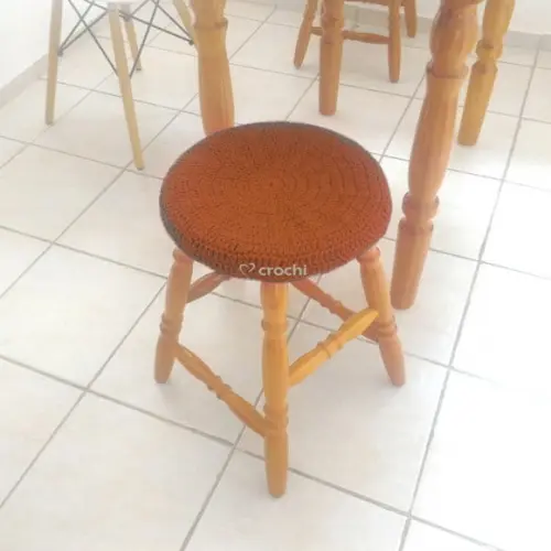 Capinha de Banqueta em Crochê - Telha 2