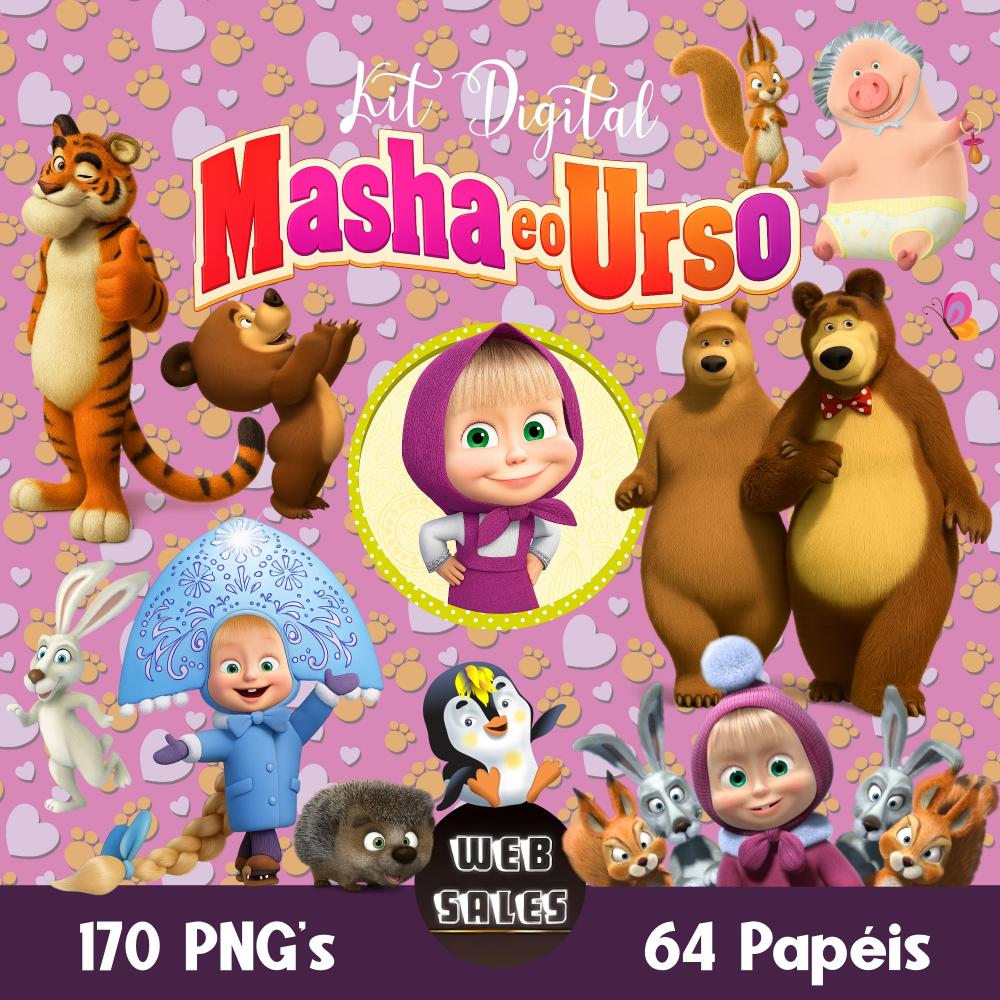 Kit Digital Masha e o Urso