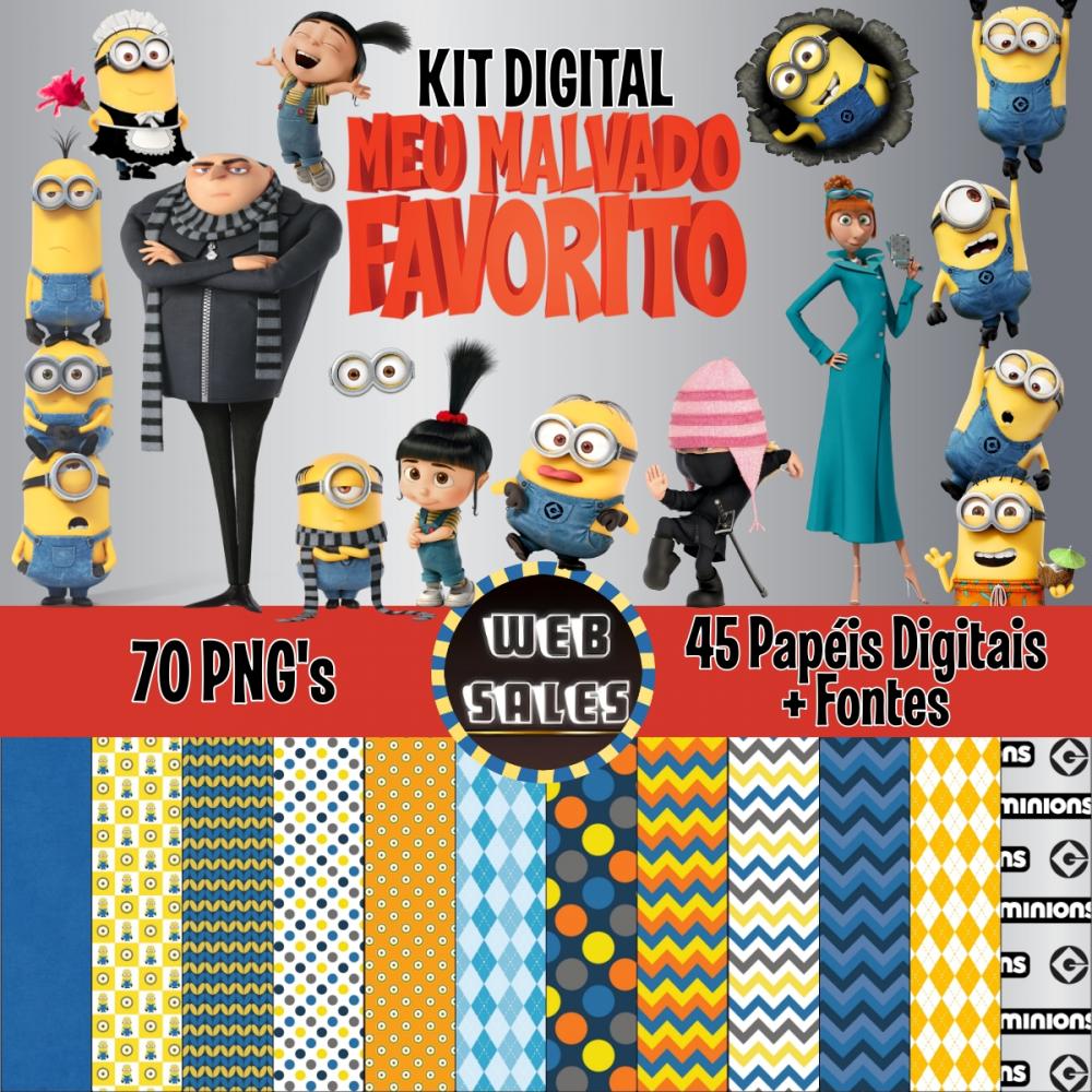 Kit Digital Meu Malvado Favorito