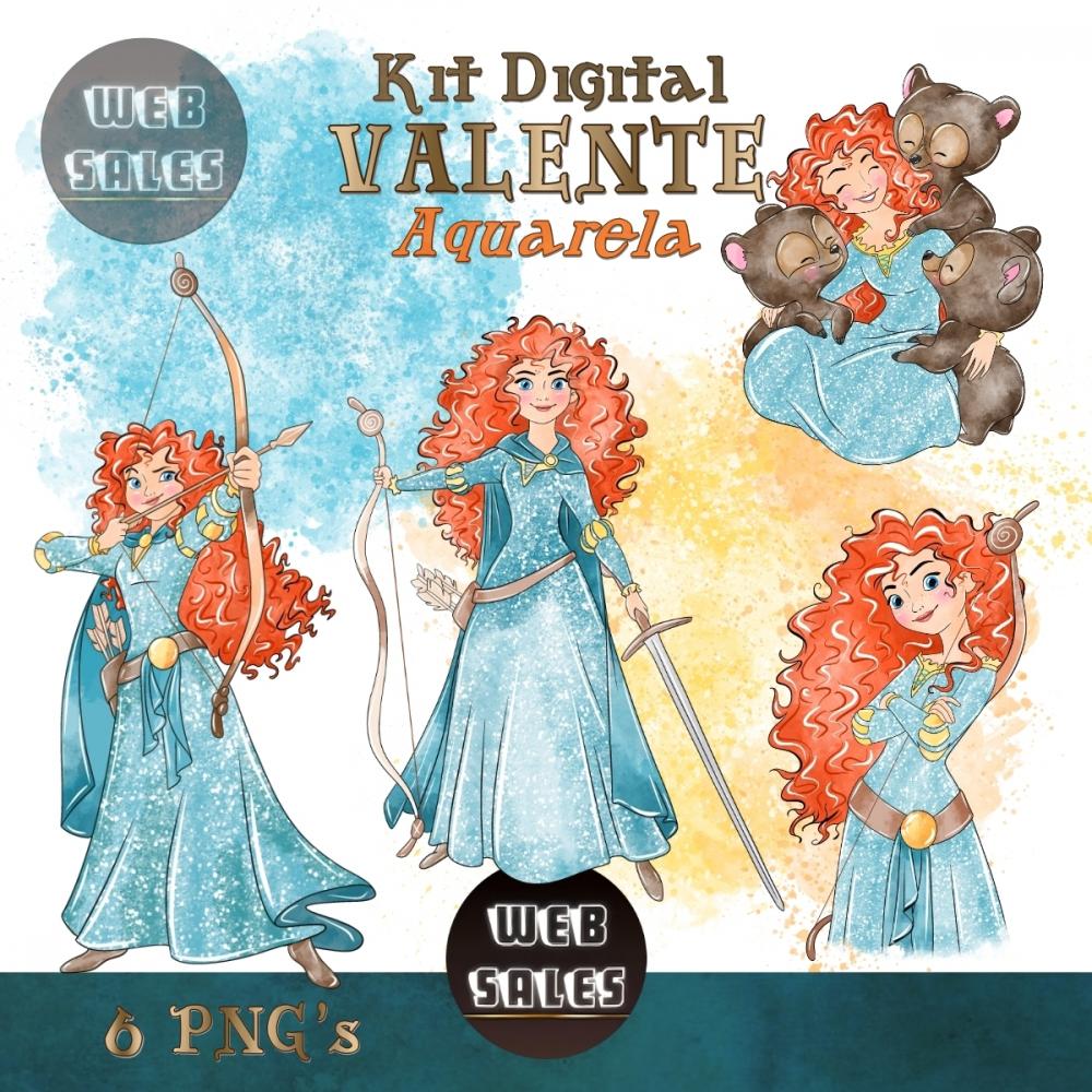Kit Digital Valente - Aquarela
