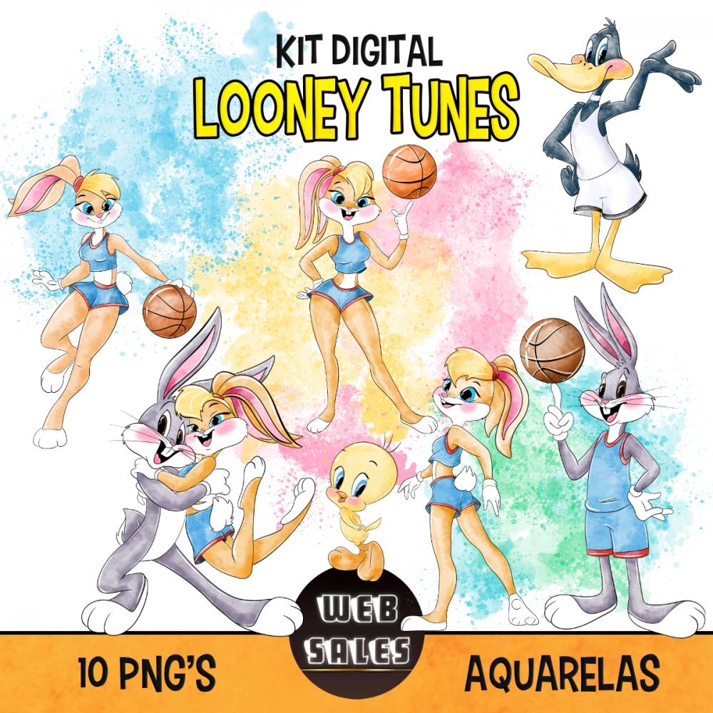 Kit Digital Looney Tunes - Aquarela