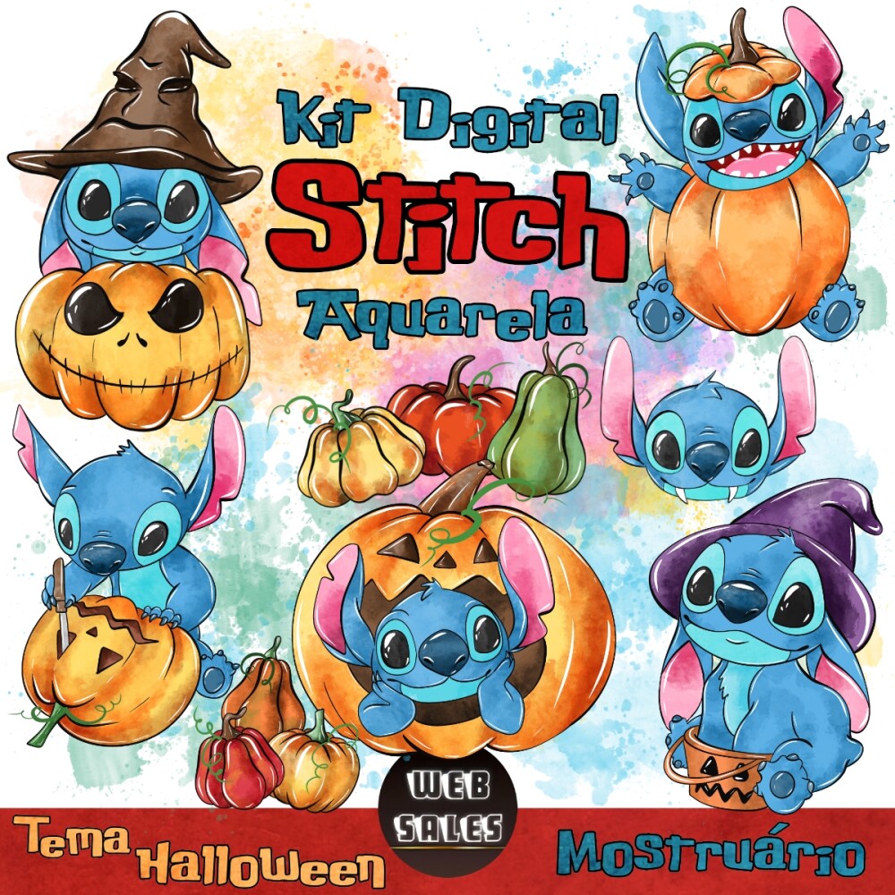 Kit Digital Stitch (3 em 1)- Aquarela