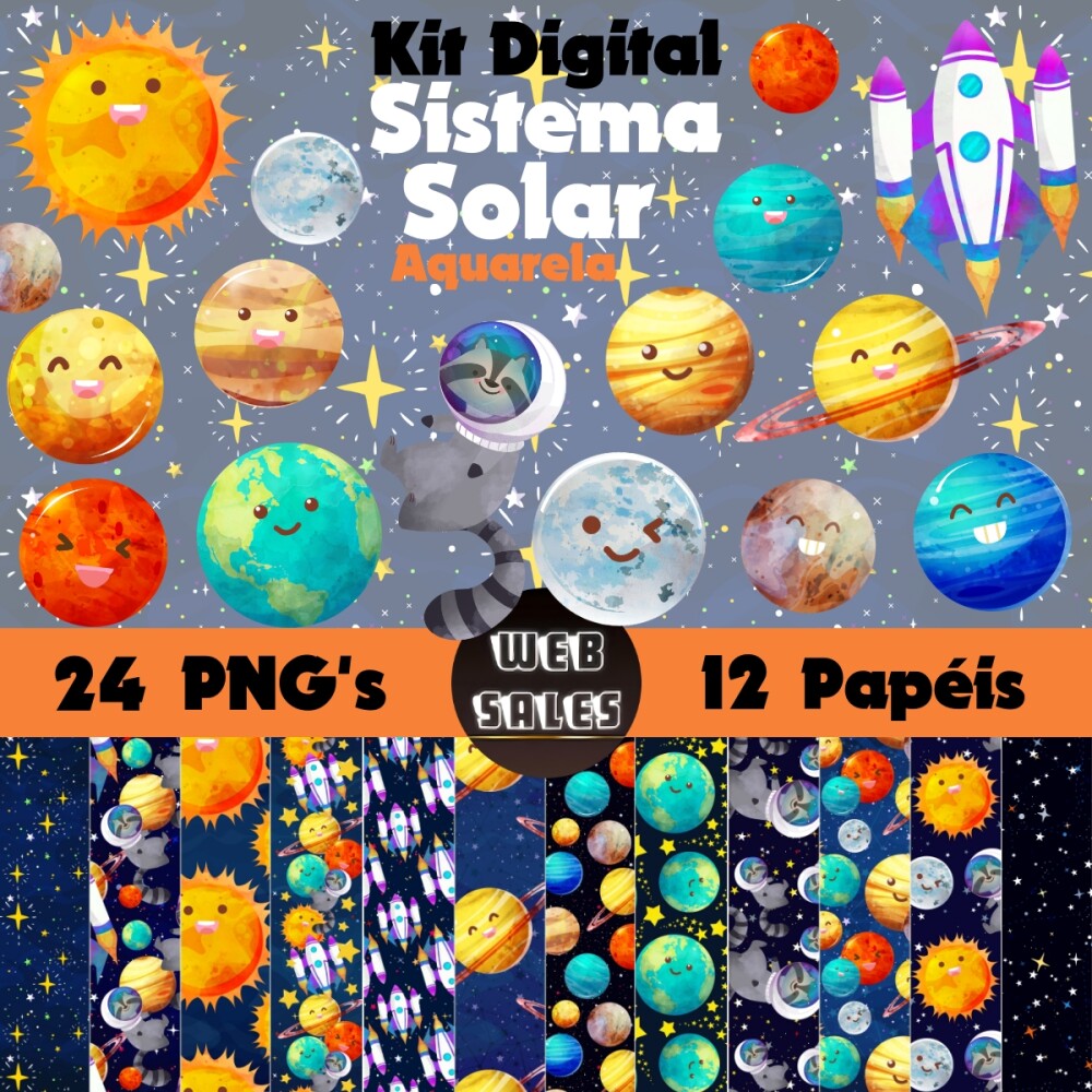 Kit Digital Sistema Solar - Aquarela
