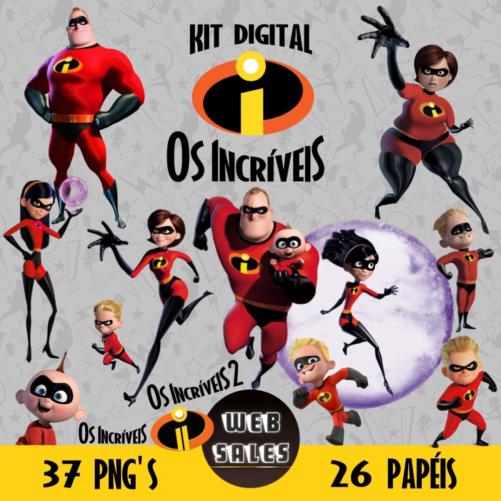 Kit Digital Os Incríveis