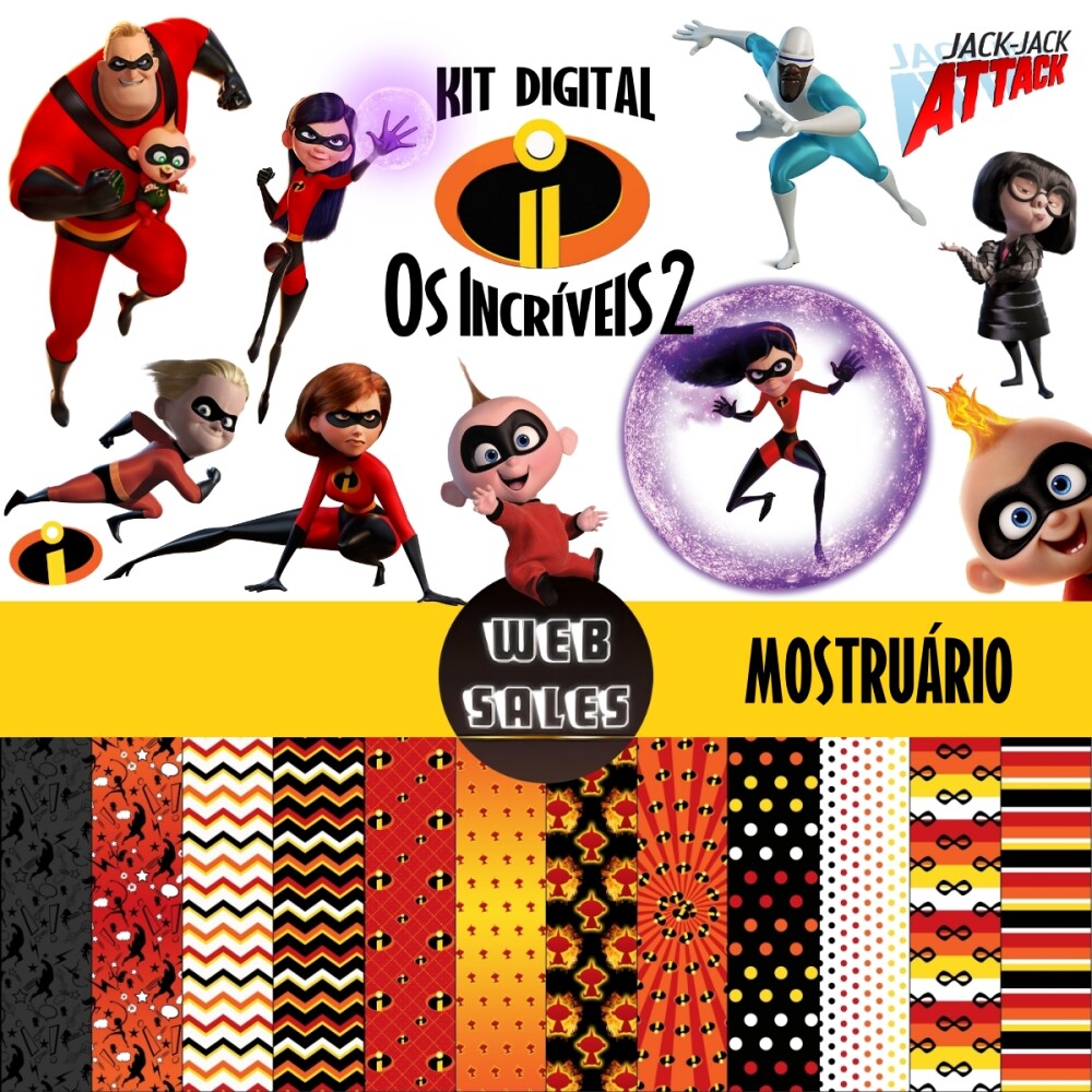 Kit Digital Os Incríveis