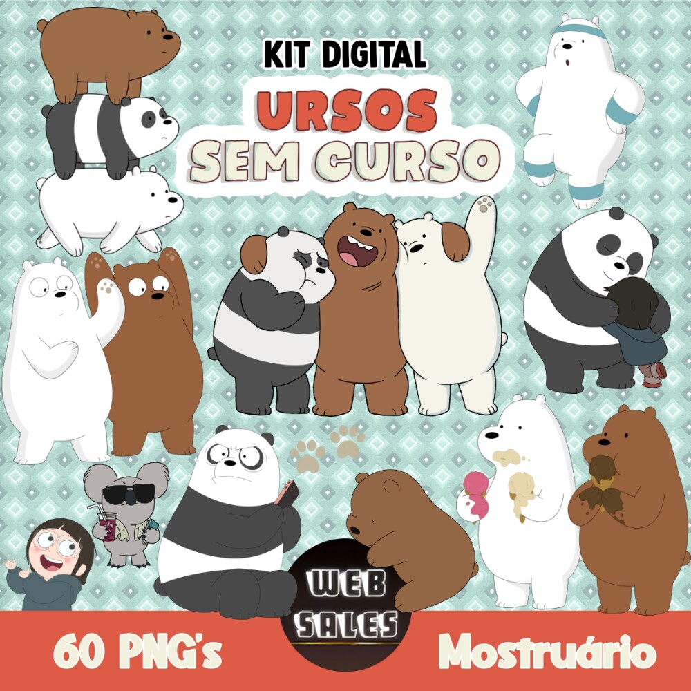 Kit Digital Ursos sem Curso
