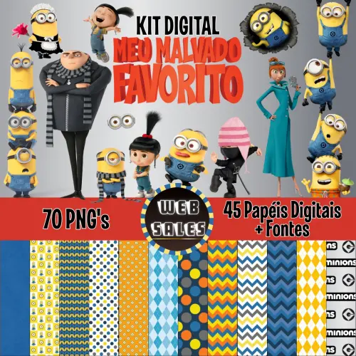 Kit Digital Meu Malvado Favorito