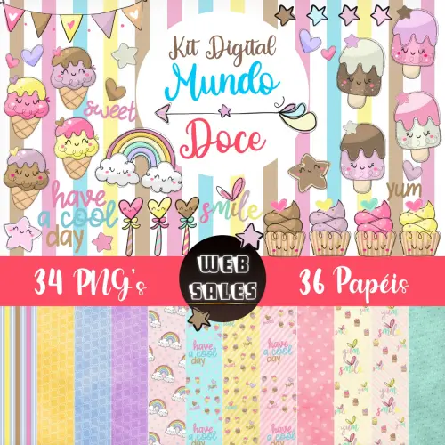 Kit Digital Mundo Doce