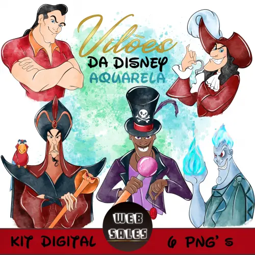 Kit Digital Vilões - Aquarela