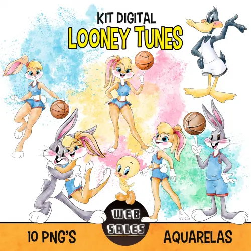 Kit Digital Looney Tunes - Aquarela