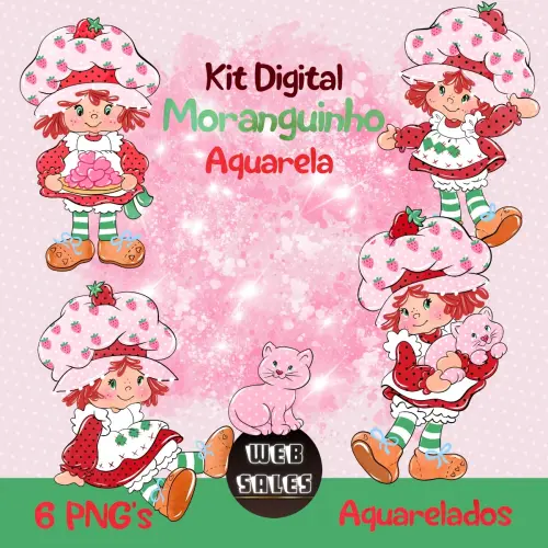 Kit Digital Moranguinho - Aquarela