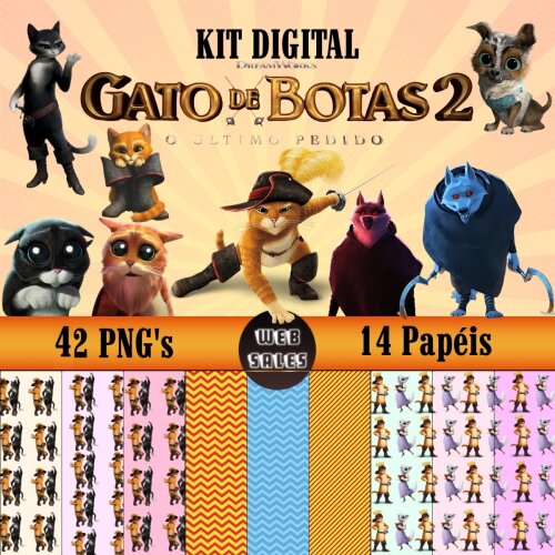 Kit Digital Gato de Botas 2