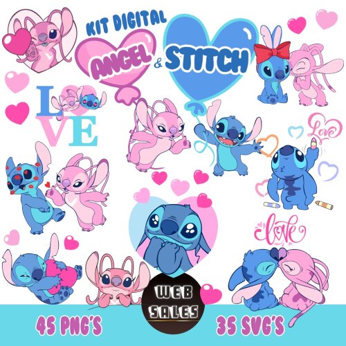 Kit Digital Angela & Stitch