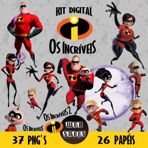 Kit Digital Os Incríveis