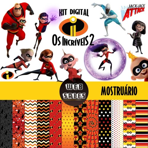 Kit Digital Os Incríveis