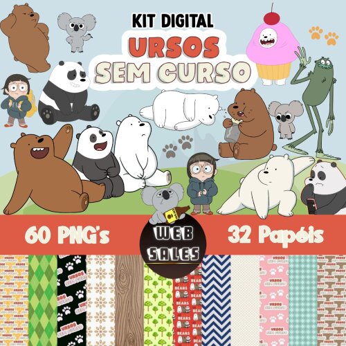 Kit Digital Ursos sem Curso