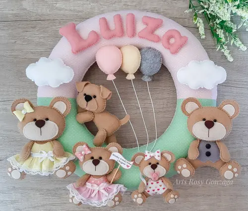 Guirlanda maternidade Família - Luiza