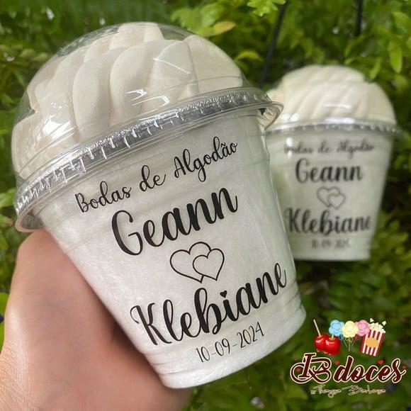 Algodão Doce Personalizado para Bodas de Algodão!