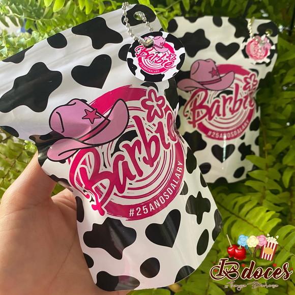 Pipoca Gourmet na Zip Lock com Adesivo no Tema da Festa.