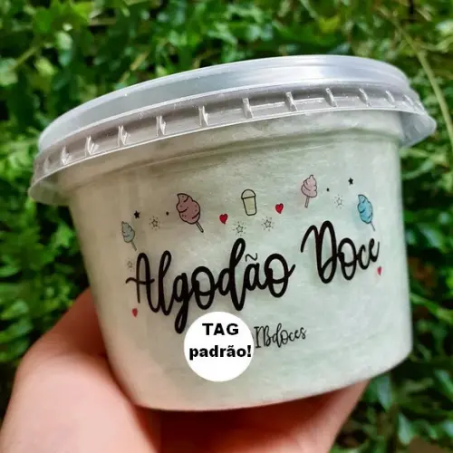 Algodão Doce no Pote/ Caixa com 50 Unidades.