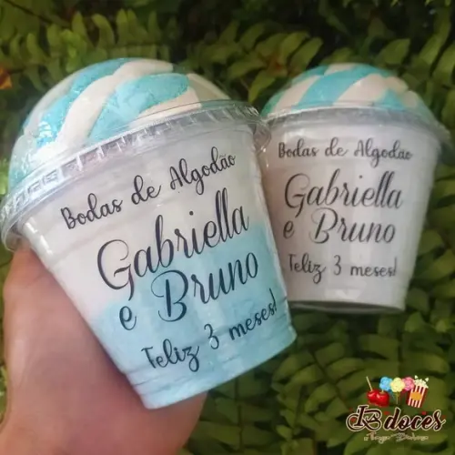 Algodão Doce Personalizado para Bodas de Algodão!